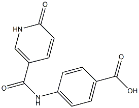 4-{[(6-oxo-1,6-dihydropyridin-3-yl)carbonyl]amino}benzoic acid Structure