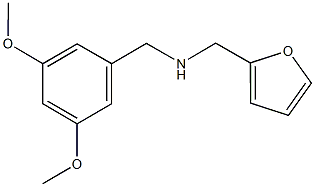 [(3,5-dimethoxyphenyl)methyl](furan-2-ylmethyl)amine Structure