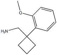 [1-(2-methoxyphenyl)cyclobutyl]methanamine Structure