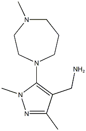 [1,3-dimethyl-5-(4-methyl-1,4-diazepan-1-yl)-1H-pyrazol-4-yl]methanamine Structure