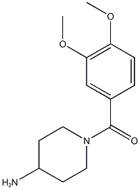 1-(3,4-dimethoxybenzoyl)piperidin-4-amine Structure