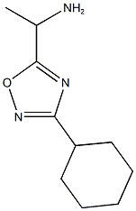 1-(3-cyclohexyl-1,2,4-oxadiazol-5-yl)ethan-1-amine 구조식 이미지