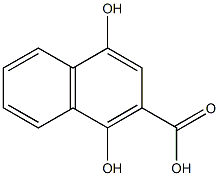 1,4-dihydroxynaphthalene-2-carboxylic acid Structure