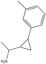 1-[2-(3-methylphenyl)cyclopropyl]ethan-1-amine Structure