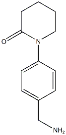 1-[4-(aminomethyl)phenyl]piperidin-2-one 구조식 이미지