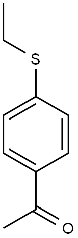 1-[4-(ethylsulfanyl)phenyl]ethan-1-one 구조식 이미지
