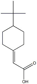 2-(4-tert-butylcyclohexylidene)acetic acid 구조식 이미지