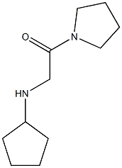 2-(cyclopentylamino)-1-(pyrrolidin-1-yl)ethan-1-one 구조식 이미지