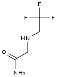 2-[(2,2,2-trifluoroethyl)amino]acetamide 구조식 이미지