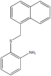 2-[(naphthalen-1-ylmethyl)sulfanyl]aniline Structure