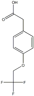 2-[4-(2,2,2-trifluoroethoxy)phenyl]acetic acid 구조식 이미지