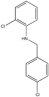 2-chloro-N-[(4-chlorophenyl)methyl]aniline Structure