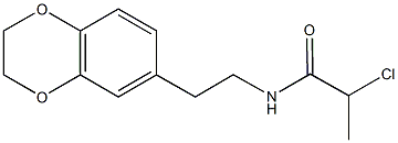 2-chloro-N-[2-(2,3-dihydro-1,4-benzodioxin-6-yl)ethyl]propanamide Structure