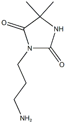 3-(3-aminopropyl)-5,5-dimethylimidazolidine-2,4-dione Structure