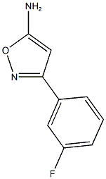 3-(3-fluorophenyl)-1,2-oxazol-5-amine Structure