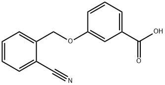 3-[(2-cyanophenyl)methoxy]benzoic acid Structure