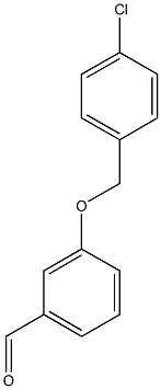 3-[(4-chlorophenyl)methoxy]benzaldehyde 구조식 이미지