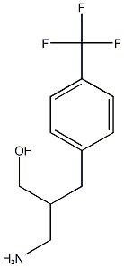 3-amino-2-{[4-(trifluoromethyl)phenyl]methyl}propan-1-ol 구조식 이미지