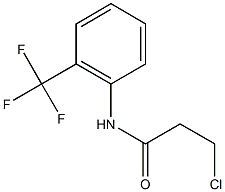 3-chloro-N-[2-(trifluoromethyl)phenyl]propanamide 구조식 이미지
