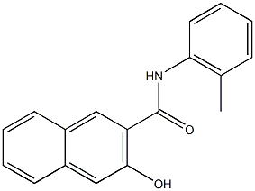 3-hydroxy-N-(2-methylphenyl)naphthalene-2-carboxamide 구조식 이미지