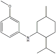 3-methoxy-N-[5-methyl-2-(propan-2-yl)cyclohexyl]aniline 구조식 이미지