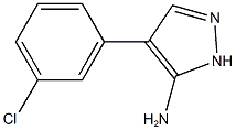 4-(3-chlorophenyl)-1H-pyrazol-5-amine Structure