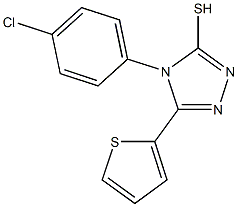 4-(4-chlorophenyl)-5-(thiophen-2-yl)-4H-1,2,4-triazole-3-thiol 구조식 이미지