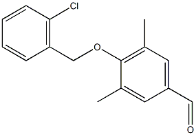 4-[(2-chlorophenyl)methoxy]-3,5-dimethylbenzaldehyde Structure