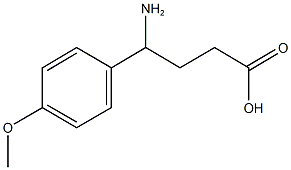 4-amino-4-(4-methoxyphenyl)butanoic acid 구조식 이미지