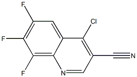 4-chloro-6,7,8-trifluoroquinoline-3-carbonitrile 구조식 이미지
