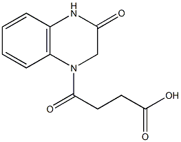 4-oxo-4-(3-oxo-1,2,3,4-tetrahydroquinoxalin-1-yl)butanoic acid Structure