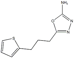 5-[3-(thiophen-2-yl)propyl]-1,3,4-oxadiazol-2-amine Structure