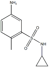 5-amino-N-cyclopropyl-2-methylbenzene-1-sulfonamide 구조식 이미지