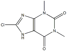 8-chloro-1,3-dimethyl-2,3,6,7-tetrahydro-1H-purine-2,6-dione 구조식 이미지