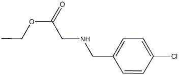 ethyl 2-{[(4-chlorophenyl)methyl]amino}acetate 구조식 이미지