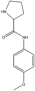 N-(4-methoxyphenyl)pyrrolidine-2-carboxamide 구조식 이미지