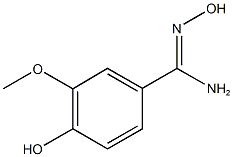 N',4-dihydroxy-3-methoxybenzenecarboximidamide Structure