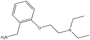 N-{2-[2-(aminomethyl)phenoxy]ethyl}-N,N-diethylamine 구조식 이미지