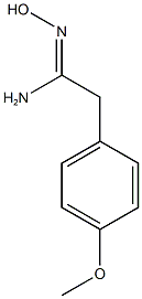 N'-hydroxy-2-(4-methoxyphenyl)ethanimidamide Structure