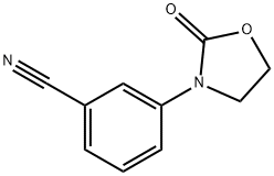 3-(2-oxo-1,3-oxazolidin-3-yl)benzonitrile 구조식 이미지