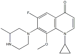 Decarboxy Gatifloxacin 구조식 이미지