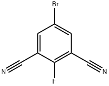 5-Bromo-2-fluoroisophthalonitrile Structure