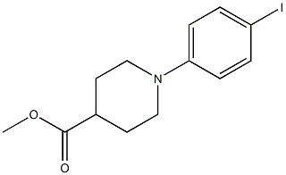 4-Piperidinecarboxylic acid, 1-(4-iodophenyl)-, methyl ester Structure