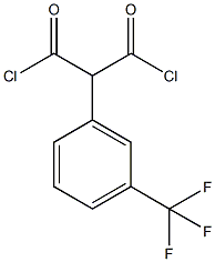 2-(3-(trifluoromethyl)phenyl)malonyl dichloride 구조식 이미지