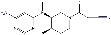 1640971-60-3 (3R,4R)-3-[(6-amino-4-pyrimidinyl)methylamino]-4-methyl-β-oxo-1-Piperidinepropanenitrile