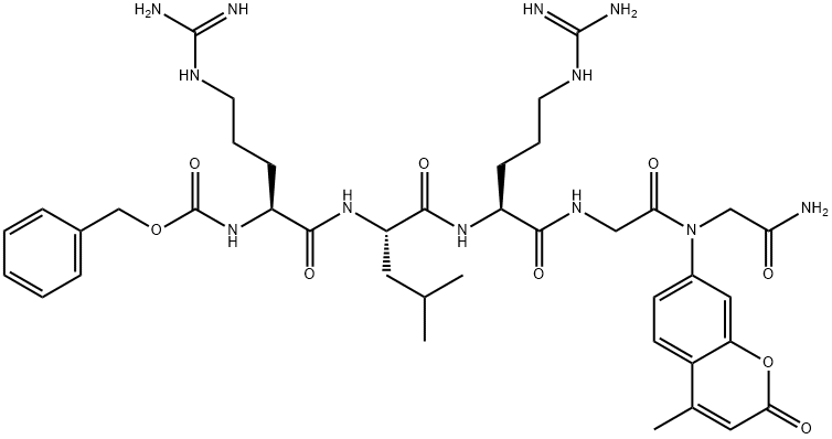 Z-ARG-LEU-ARG-GLY-GLY-AMC Structure