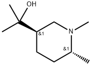 trans 2-(1,6-Dimethylpiperidin-3-yl)propan-2-ol Structure