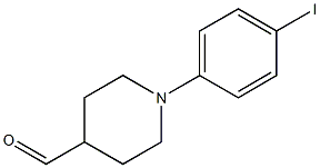 4-Piperidinecarboxaldehyde, 1-(4-iodophenyl)- Structure