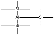 Tris(trimethylsilyl)aluminum Structure