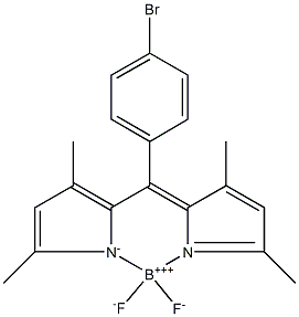 8(4'-bromophenyl)-1,3,5,7-tetramethyl-BODIPY 구조식 이미지